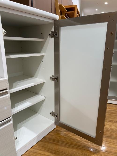 ニトリ キッチンカウンター 1枚扉 ホワイト Nポスティア90 WH