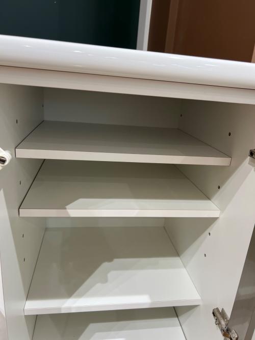 ニトリ キッチンカウンター 1枚扉 ホワイト Nポスティア90 WH