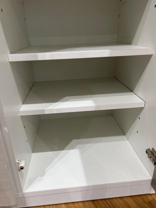 ニトリ キッチンカウンター 1枚扉 ホワイト Nポスティア90 WH
