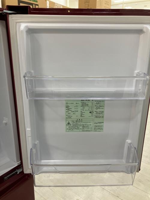 AQUA (アクア) 2ドア冷蔵庫 AQR-17K(R) 2021年製 168L
