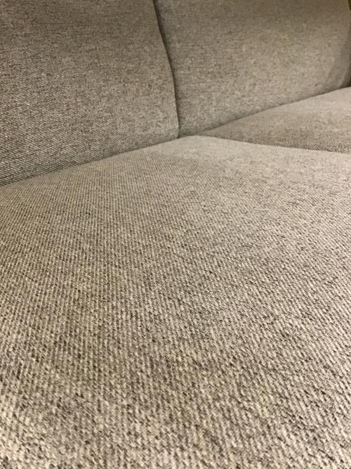 2人掛けソファー ナチュラル×グレー