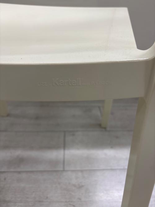 Kartell (カルテル) アームレスチェアー ホワイト LIZZ MAT