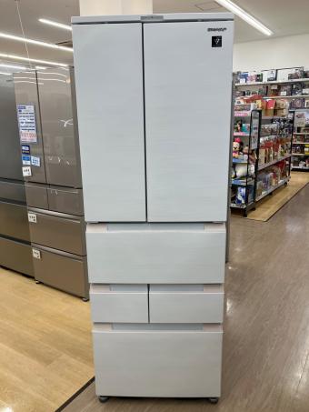 SHARP (シャープ) 6ドア冷蔵庫 SJ-MF46J-W 2022年製 457L