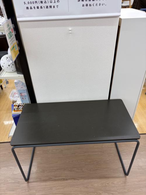 無印良品 (ムジルシリョウヒン) スチールパイプデスク ダークグレー