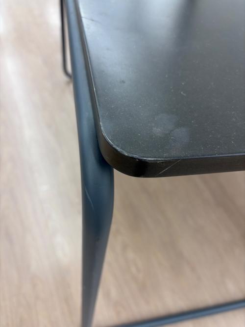 無印良品 (ムジルシリョウヒン) スチールパイプデスク ダークグレー