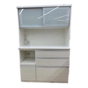 松田家具 (マツダカグ) レンジボード モイス加工 ソフトクローズ ホワイト