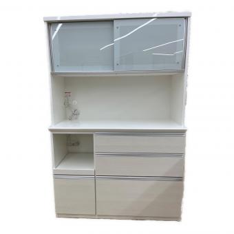 松田家具 (マツダカグ) レンジボード モイス加工 ソフトクローズ ホワイト