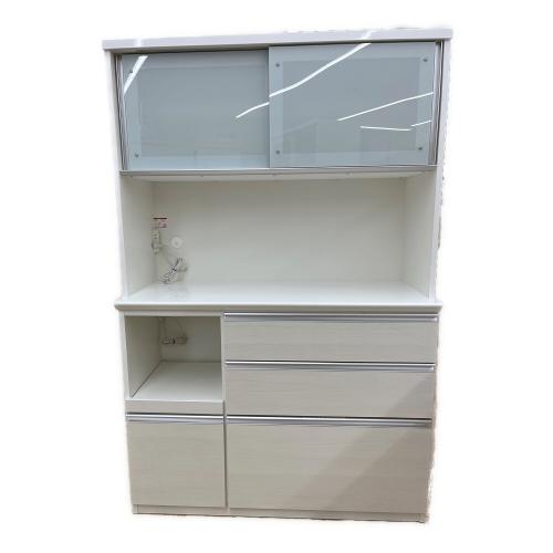 松田家具 (マツダカグ) レンジボード モイス加工 ソフトクローズ ホワイト