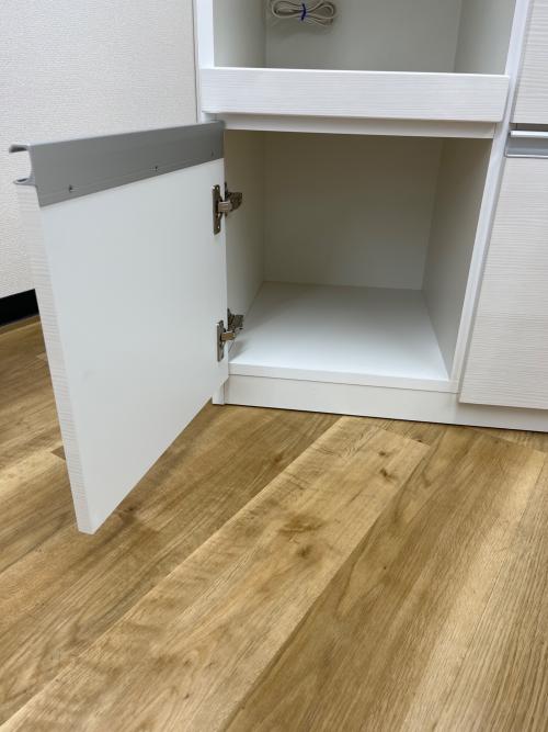 松田家具 (マツダカグ) レンジボード モイス加工 ソフトクローズ ホワイト