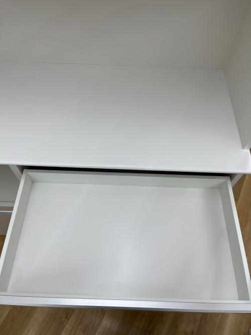 松田家具 (マツダカグ) レンジボード モイス加工 ソフトクローズ ホワイト