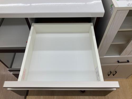 キッチンカウンター モイス加工 ダークブラウン×ホワイト