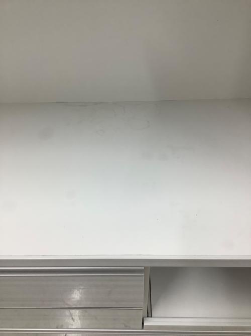 ニトリ レンジボード ソフトクローズ ホワイト×ブラウン