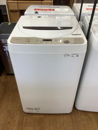 SHARP (シャープ) 全自動洗濯機 ES-GE6E 2021年製　穴なし槽
