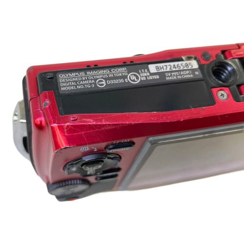 OLYMPUS (オリンパス) コンパクトデジタルカメラ TG-3 画面キズ有 レッド