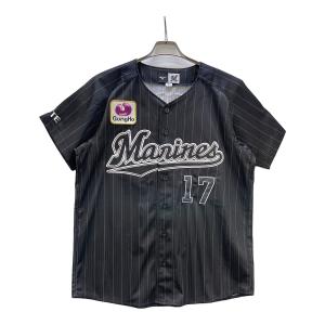 MIZUNO (ミズノ) 完全試合記念ユニフォーム メンズ SIZE M ブラック ビジター 千葉ロッテマリーンズ ＃17 佐々木朗望