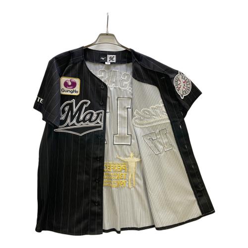 MIZUNO (ミズノ) 完全試合記念ユニフォーム メンズ SIZE M ブラック ビジター 千葉ロッテマリーンズ ＃17 佐々木朗望