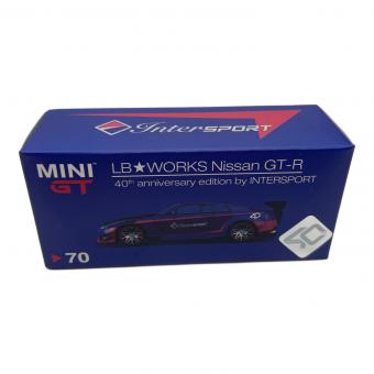 MINI GT ダイキャストカー LB★WORKS Nissan GT-R タイプ2 リアウィング バーション3 InterSPORT 40周年記念 インドネシア限定