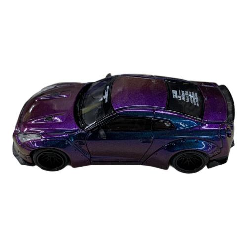 MINI GT (ミニジーティー) ダイキャストカー LB★WORKS Nissan GT-R (R35) タイプ1 リアウイング バージョン2 マジックパープル