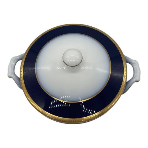 大倉陶園 (オオクラトウエン) キャセロール  瑠璃片葉金蝕