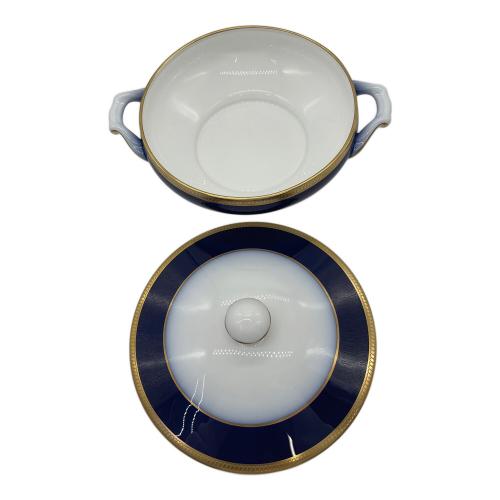 大倉陶園 (オオクラトウエン) キャセロール  瑠璃片葉金蝕