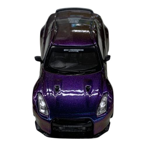 MINI GT (ミニジーティー) ダイキャストカー LB★WORKS Nissan GT-R (R35) タイプ1 リアウイング バージョン1 マジックパープル