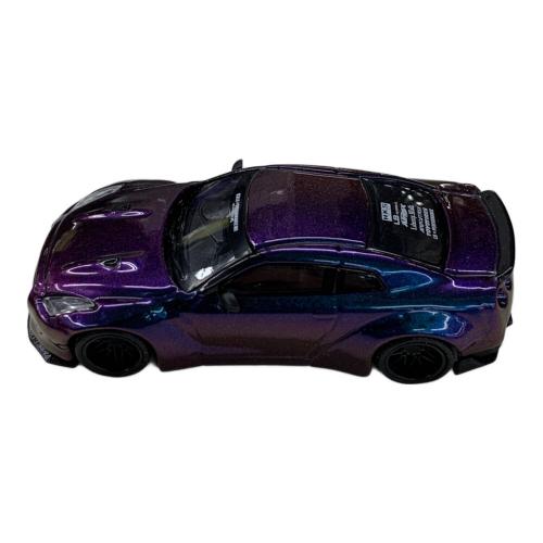 MINI GT (ミニジーティー) ダイキャストカー LB★WORKS Nissan GT-R (R35) タイプ1 リアウイング バージョン1 マジックパープル