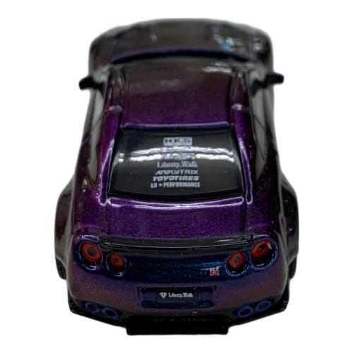 MINI GT (ミニジーティー) ダイキャストカー LB★WORKS Nissan GT-R (R35) タイプ1 リアウイング バージョン1 マジックパープル