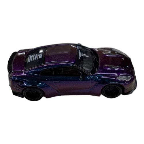 MINI GT (ミニジーティー) ダイキャストカー LB★WORKS Nissan GT-R (R35) タイプ1 リアウイング バージョン1 マジックパープル