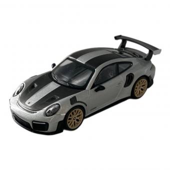 MINI GT (ミニジーティー) ポルシェ 991ターボ GT2RS 左ハンドル(シルバーメタリック) ダイキャストカー