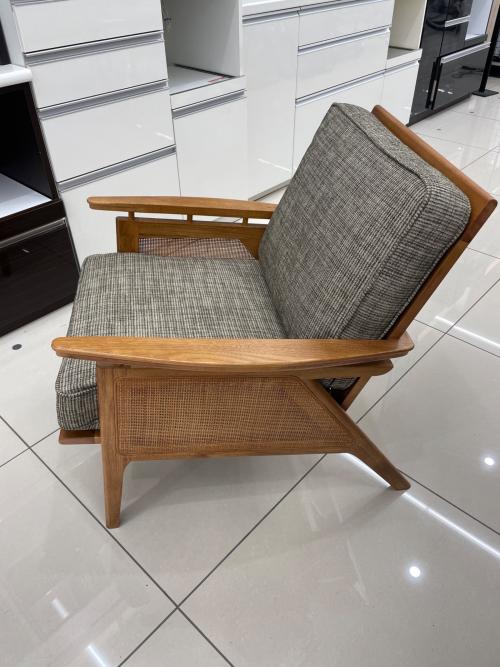 ACME Furniture (アクメファニチャー) ラウンジチェアー ナチュラル×グレー 248 WICKER