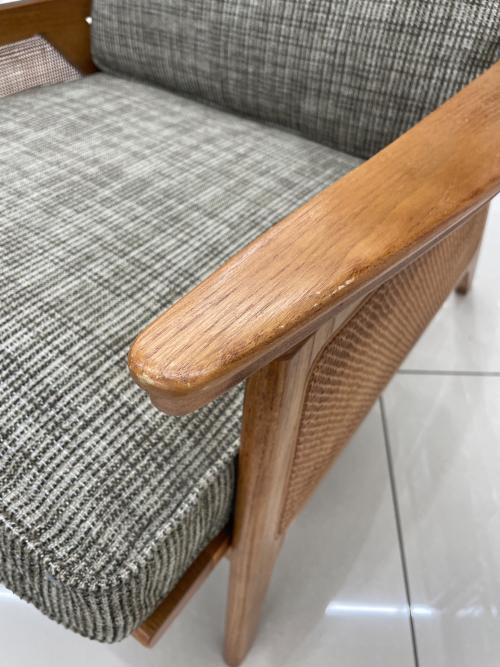 ACME Furniture (アクメファニチャー) ラウンジチェアー ナチュラル×グレー 248 WICKER