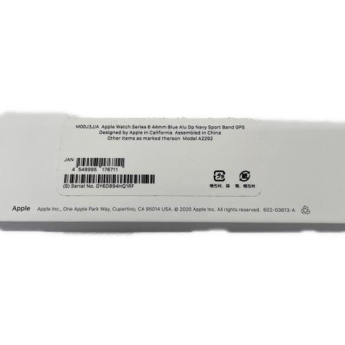 Apple Watch Series 6 M00J3J/A GPSモデル ケースサイズ:44㎜ スポーツバンドセット