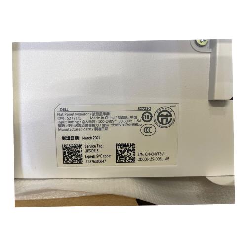 DELL (デル) ４Ｋ液晶モニター S2721Q 27インチ IPS方式 40~60Hz ノングレア(非光沢) 1300：1 4ms