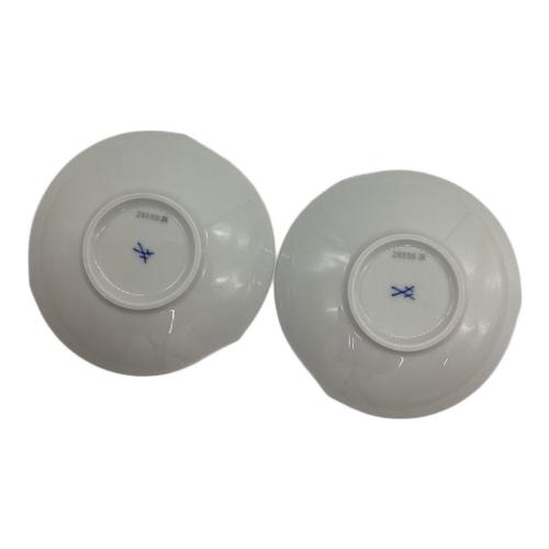 Meissen (マイセン) デミタスカップ&ソーサー 29569 ① 波の戯れホワイト 2Pセット