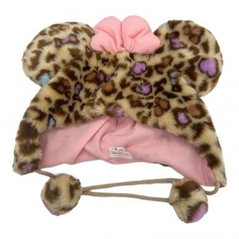 ディズニーグッズ ファンキャップ ミニー ヒョウ柄