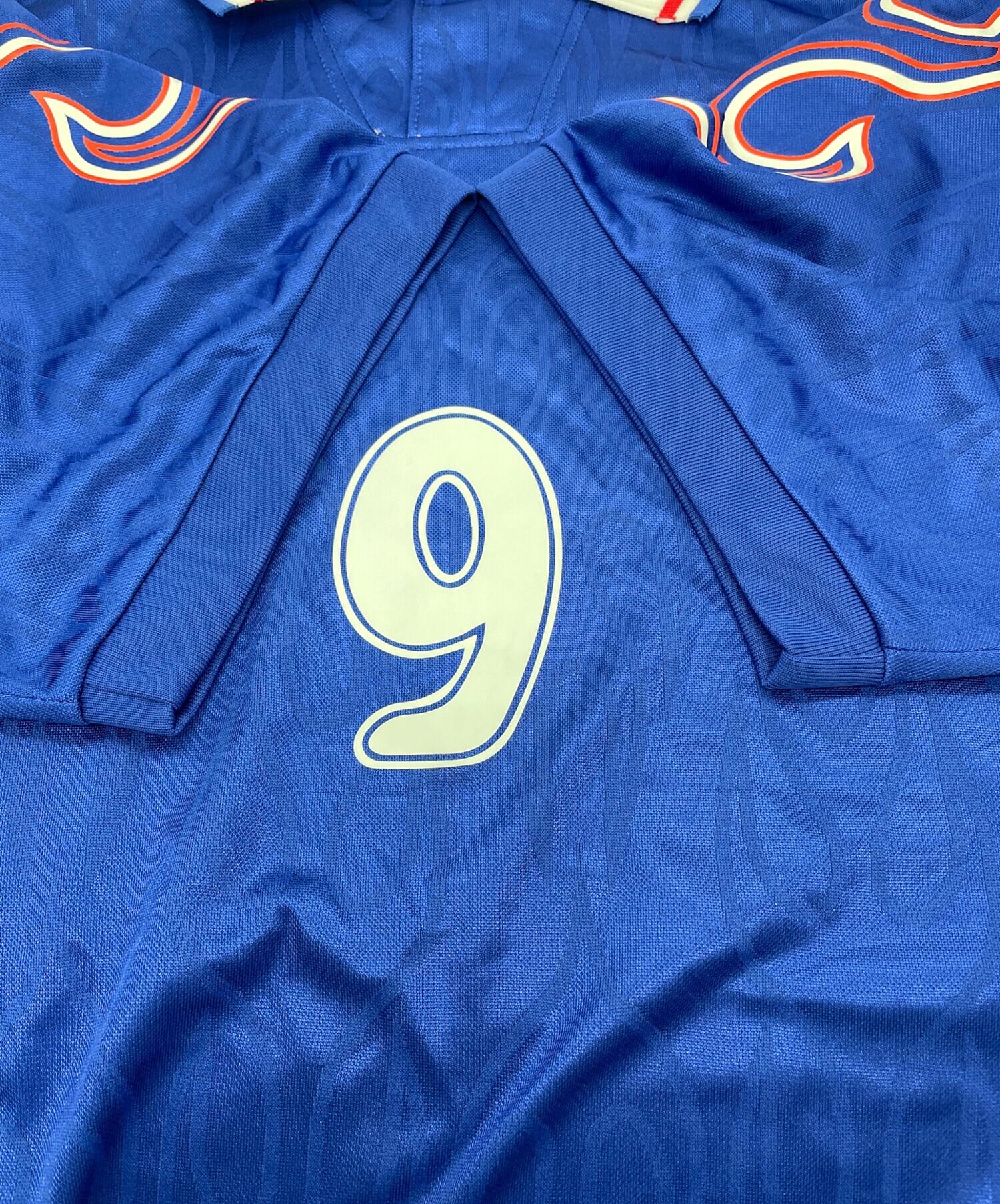 asics　日本代表ユニフォーム　1998　O　ワールドカップ　サッカー　青 Japan National Team Jersey M Size 1998 World Cup Asics