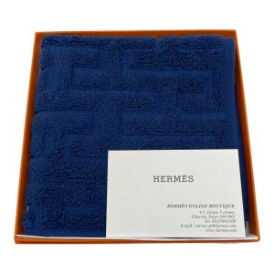 HERMES (エルメス) ハンカチ ブルー