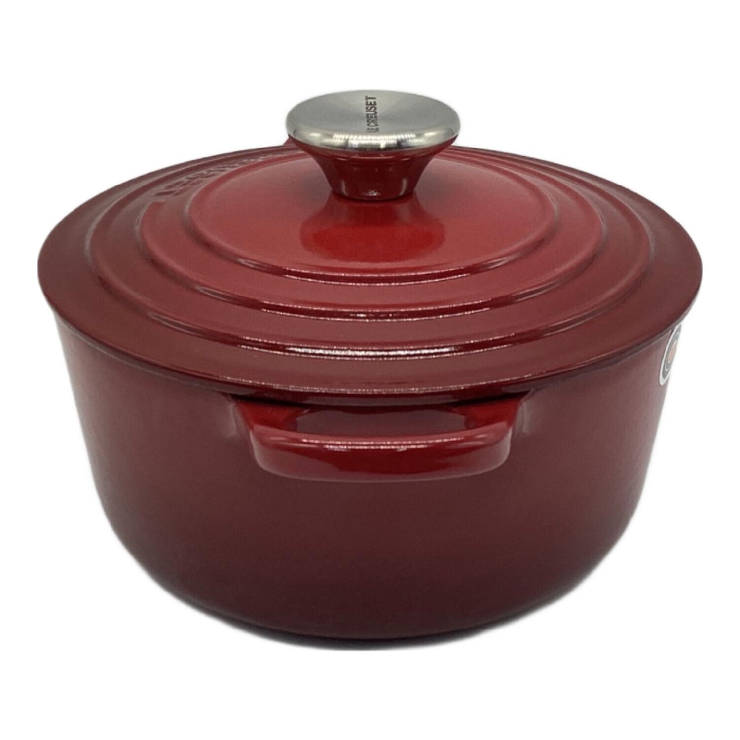 LE CREUSET (ルクルーゼ) 両手鍋 18cm バーガンディー 21001 ココット
