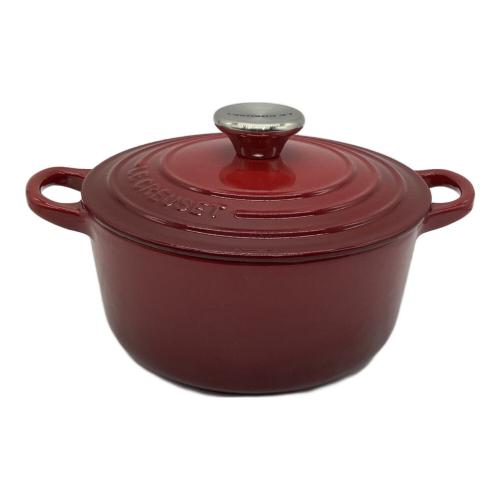 LE CREUSET (ルクルーゼ) 両手鍋 18cm バーガンディー 21001 ココット