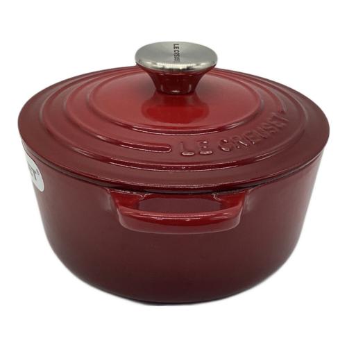 LE CREUSET ルクルーゼ 鋳鉄 両手鍋 赤 直径22cm LE CREUSET (ルクルーゼ) 両手鍋 18cm バーガンディー 21001 ココット