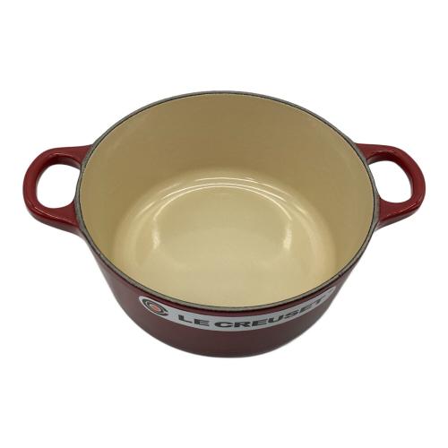 LE CREUSET (ルクルーゼ) 両手鍋 18cm バーガンディー 21001 ココット
