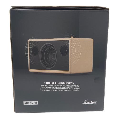 Marshall (マーシャル) Bluetooth対応スピーカー 動作確認済 ACTON Ⅲ 2WAY バスレフ型 45Hz～ 20kHz