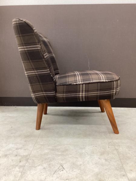 UNICO (ウニコ) 1人掛けソファー ブラウン×マルチカラー