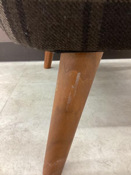 UNICO (ウニコ) 1人掛けソファー ブラウン×マルチカラー チェック柄