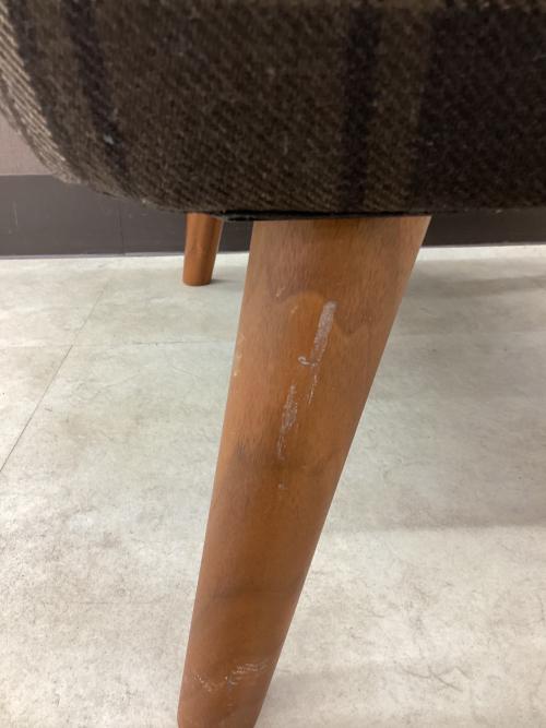 UNICO (ウニコ) 1人掛けソファー ブラウン×マルチカラー チェック柄 MARKS