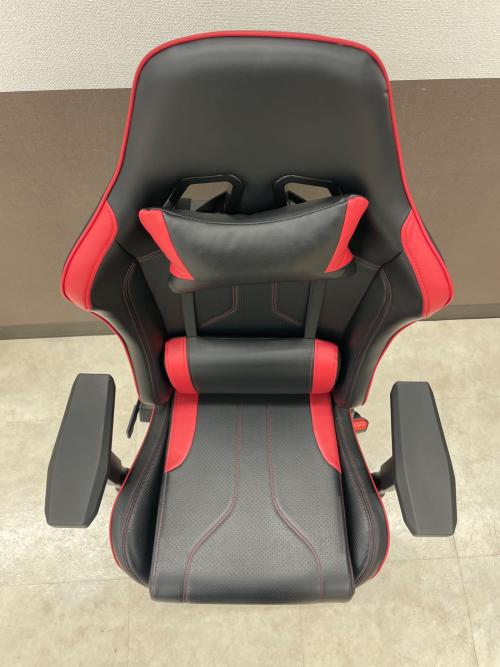 ニトリ ゲーミングチェア ブラック×レッド GM701