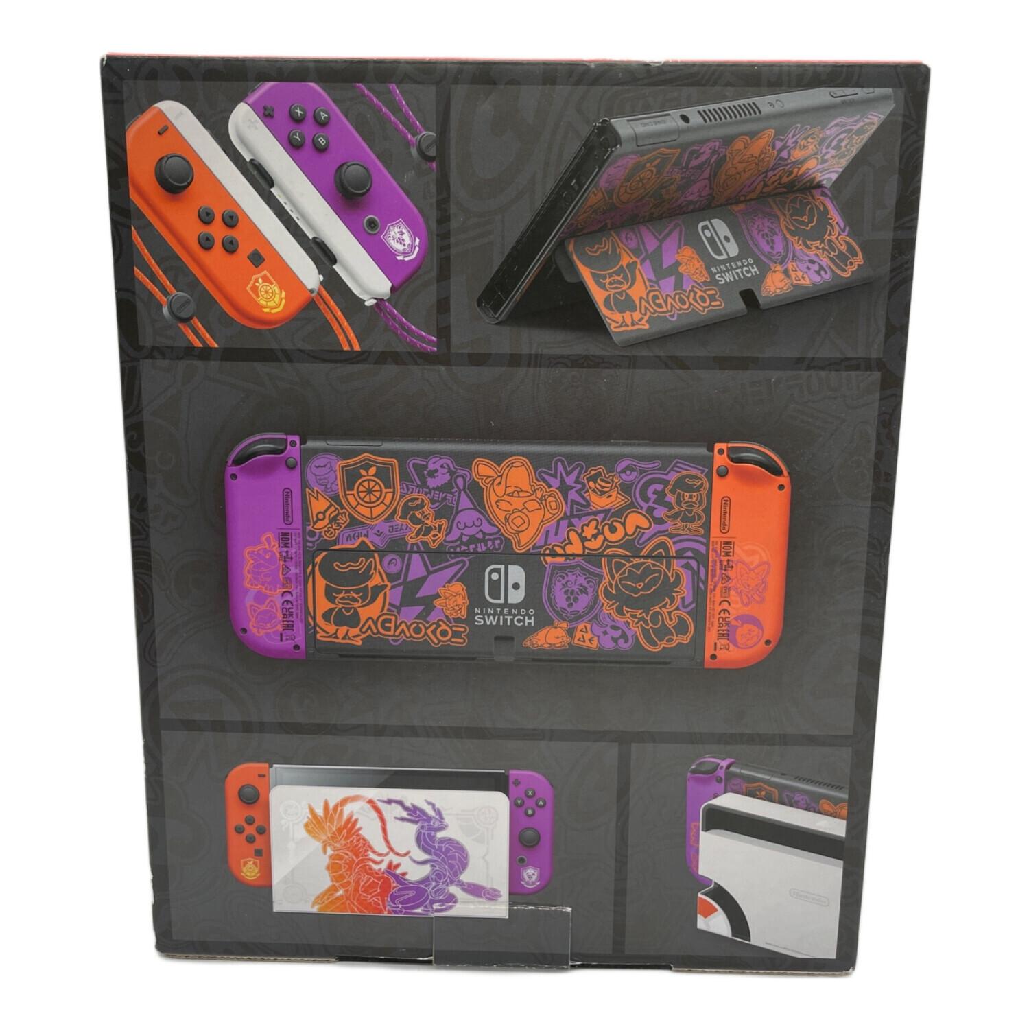 即発送 ニンテンドーSwitch スカーレットバイオレットエディション 美品 ニンテンドースイッチ(有機ELモデル)スカーレット・バイオレット