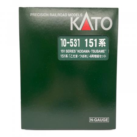 新品未使用 10-531　KATO  151系 こだま・つばめ 増結 4両セット カトー Nゲージ KATO 10-531 151系「こだま・つばめ」4両増結