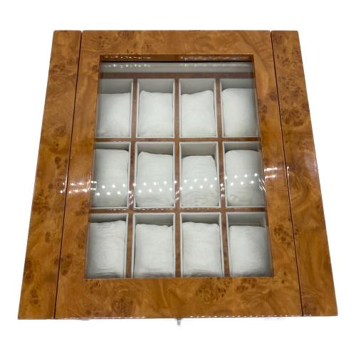 Lautenschlager (ローテンシュラガー) 木製腕時計ケース ブラウン 12本収納