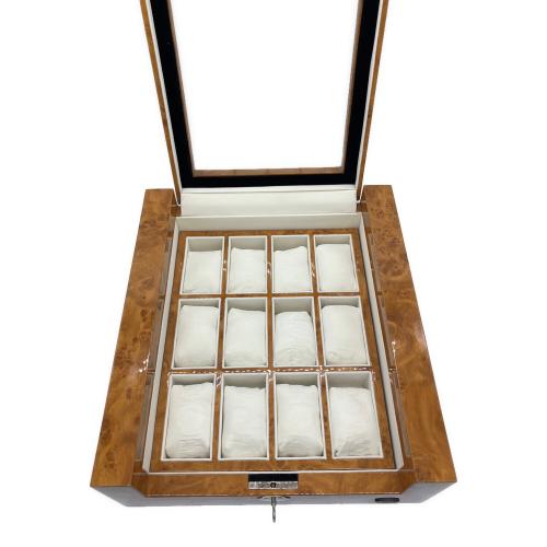 Lautenschlager (ローテンシュラガー) 木製腕時計ケース ブラウン 12本収納